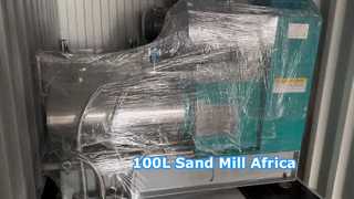 Moinho de areia 100L carregado para envio para África